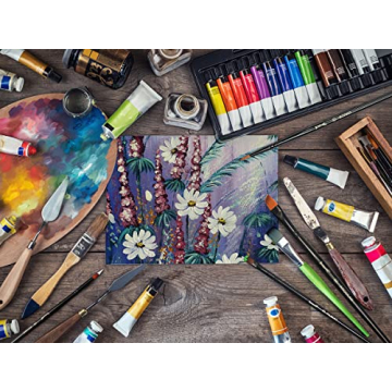 Brusarth 14 PCS Paint Brushes Set for Artists and Hobbyists