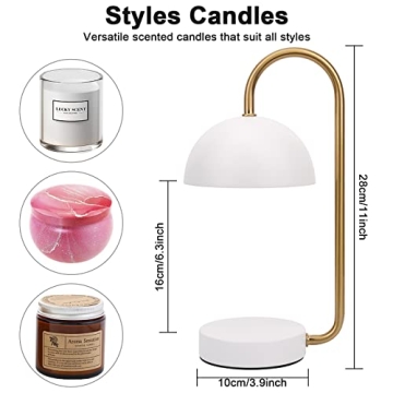 ZCMN Candle Warmer Lamp for Jar Candles with Timer
