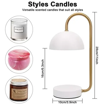 ZCMN Candle Warmer Lamp for Jar Candles with Timer