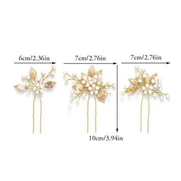 Elegant Gorais Pearl Hair Pins for Weddings and Formal Events