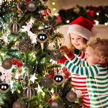 30PCS Shatterproof Christmas Ball Ornaments for Holiday Decor