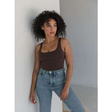 Almere Double-Lined Contour Tank Top for Women - Seamless, Chic & Versatile