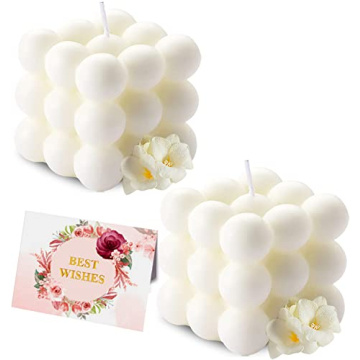 Aokala Scented Bubble Candles Gift Set - Eco-Friendly Soy Wax Aromatherapy