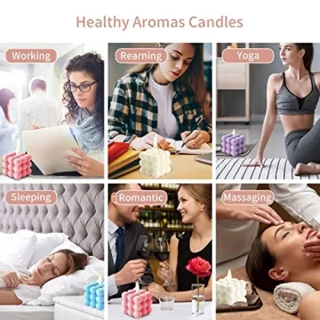Aokala Scented Bubble Candles Gift Set for Home