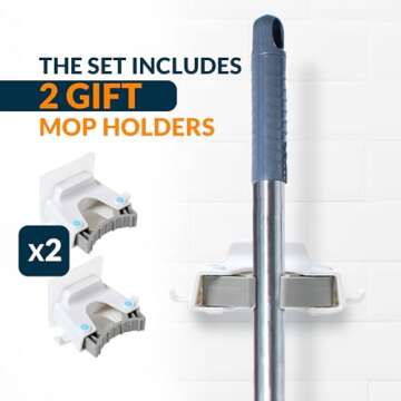 Sekundoj Wall Cleaning Mop with Long Handle 85 inches