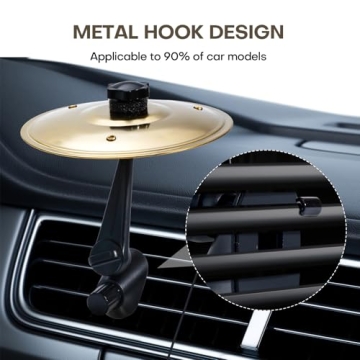 Mini Car Drum Cymbals – Fun Air Vent Accessory for Music Lovers