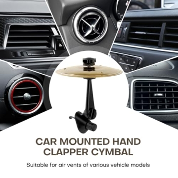 Mini Car Drum Cymbals – Fun Air Vent Accessory for Music Lovers