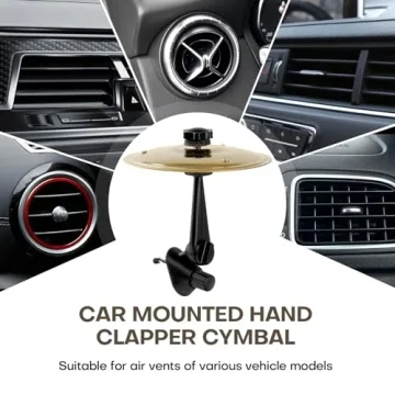 Mini Car Drum Cymbals – Fun Air Vent Accessory for Music Lovers