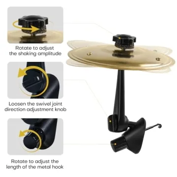 Mini Car Drum Cymbals – Fun Air Vent Accessory for Music Lovers
