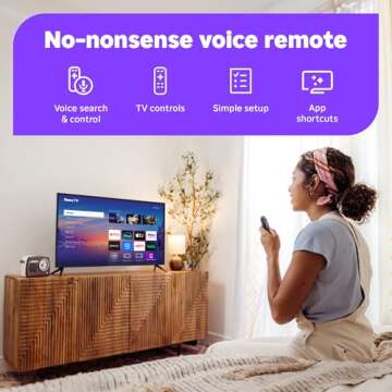 Roku Smart TV 2025 – 32-Inch Select Series with Voice Remote