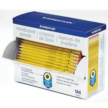 Qualitative Staedtler Yellow School Pencils 144ct Class Pack