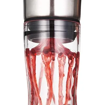 Crystal Wine Decanter with Aerator - Lead-Free Elegance