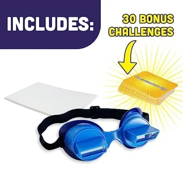 Vango The Original UpsideDownChallenge Game - Complete Fun Challenges with Upside Down Goggles for Ages 8+, 2-6 Players (Bonus Edition - 30 Additional Challenges)
