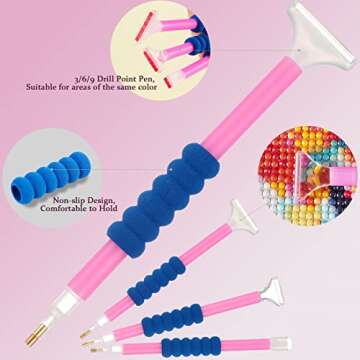 Douorgan 60-Slot Diamond Art Storage Case - Portable Shockproof Organizer and Accessory Box for Jewelry Beads