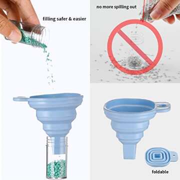 Douorgan 60-Slot Diamond Art Storage Case - Portable Shockproof Organizer and Accessory Box for Jewelry Beads