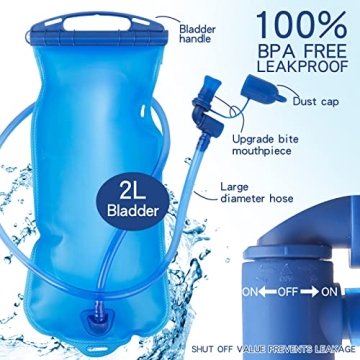 Lightweight Hydration Pack Backpack with Upgraded Water Bladder