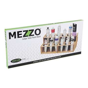 Mezzo Artist Paint Rack - Space Saving Organizer for Supplies