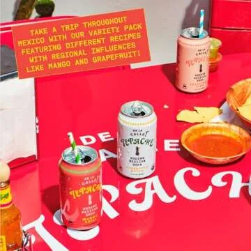 De La Calle Tepache - Naturally Fermented Pineapple Beverage, Antioxidant Rich, Certified Organic, Fermented, Low Sugar (Core Variety Pack) - Sparkling Juice - 12-Pack