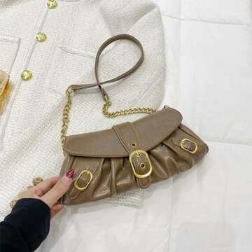 DIVCIDLC Y2K Small Shoulder Bag for Women - Chic & Eco-Friendly