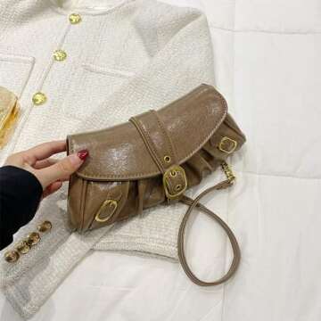 DIVCIDLC Y2K Small Shoulder Bag for Women - Chic & Eco-Friendly