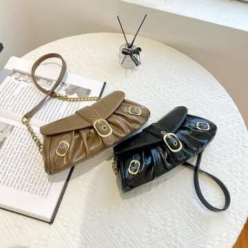 DIVCIDLC Y2K Small Shoulder Bag for Women - Chic & Eco-Friendly