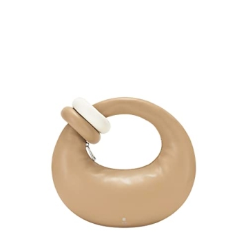 JW PEI Women's Abacus Top Handle Bag - Cane Sugar | Chic Faux Fur Purse