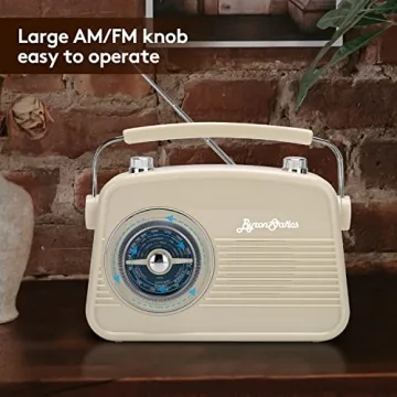 ByronStatics Portable Vintage Radio Best for Music Lovers