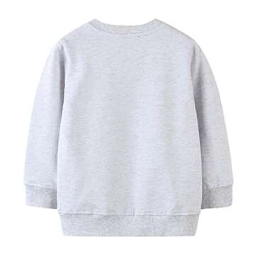 Mrocioa Valentines Day Shirt for Boys Girls Alphabet ABC I LOVE U Sweatshirt Toddler Kids VDAY Heart Tops Size 7 Years