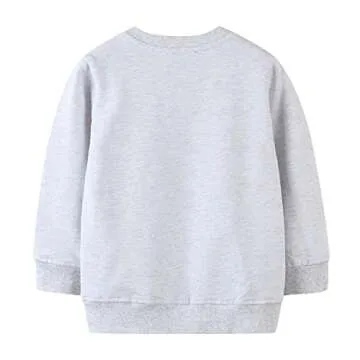 Mrocioa Valentines Day Shirt for Boys Girls Alphabet ABC I LOVE U Sweatshirt Toddler Kids VDAY Heart Tops Size 7 Years