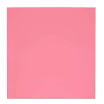 Okuna Outpost 2-Pack Opaque Cast Acrylic Sheet, 1/8-Inch Thick 11.75x11.75-Inch Square Plastic Tiles for Wall Decorations, Laser Cutting, Arts & Crafts, & Custom Signs for Cafes & Boutiques (Pink)