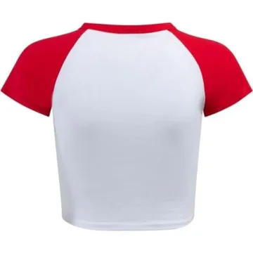 Hype & Vice Ohio State Crop Tee for Women - Stylish Game Day Top