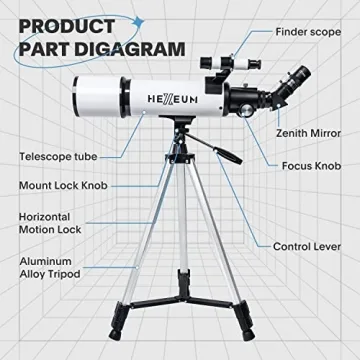 80mm Aperture 600mm Telescope for Stargazing Adventures