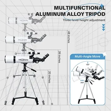 80mm Aperture 600mm Telescope for Stargazing Adventures