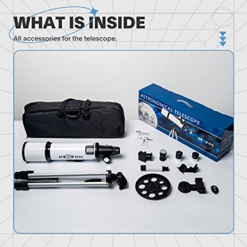 80mm Aperture 600mm Telescope for Stargazing Adventures