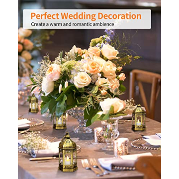 SHYMERY Mini Lantern with Flickering LED Lights for Events