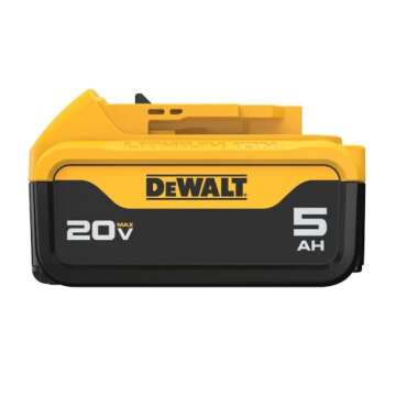 DEWALT 20V MAX 5 Ah Lithium Ion Battery for Power Tools