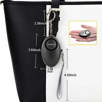Personal Alarm 140DB Security Keychain Self Defense