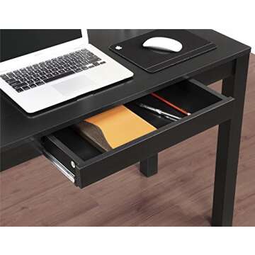 Ameriwood Home Parsons Desk, Black