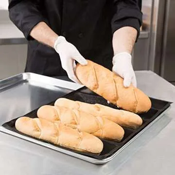 WL Silicone Fiberglass Bread Bun Mold Non Stick Reusable Sandwich Baking Form Perforated Mould 5 Loaf Bread Pan Baguette Mould