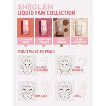 SHEGLAM Color Bloom Liquid Blush Makeup for Cheeks Matte Finish - Rose Ritual