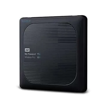 WD 4TB My Passport Wireless Pro Portable External Hard Drive, Wifi USB 3.0 - WDBSMT0040BBK-NESN