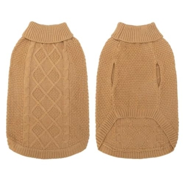 Mihachi Turtleneck Dog Sweater for Winter Warmth and Style