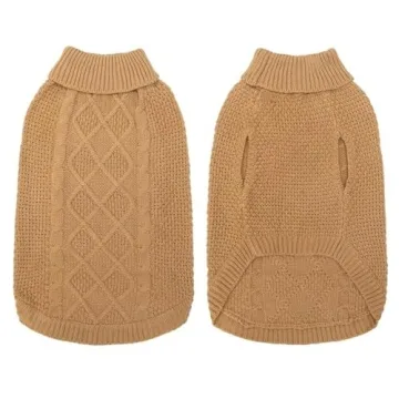 Mihachi Turtleneck Dog Sweater for Winter Warmth and Style