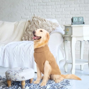 Mihachi Turtleneck Dog Sweater for Winter Warmth and Style