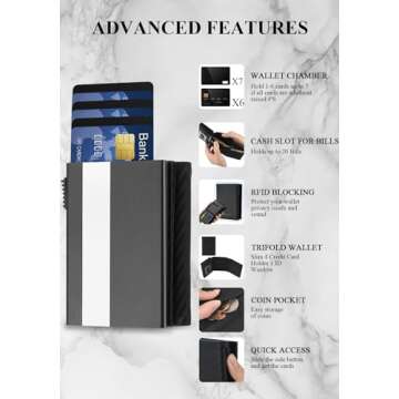 Pop Up Wallet for Men - RFID Minimalist Card Holder