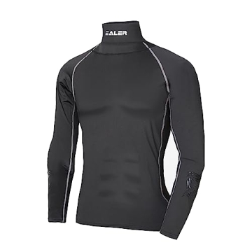 EALER Hockey Compression Shirt with Built-In Neck Guard - Safe & Comfortable