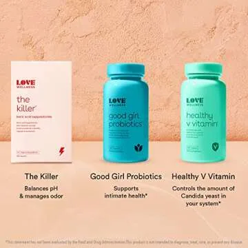 Love Wellness The Killer, Good Girl Probiotics & Healthy V Vitamin | Triple Threat Vaginal Suppository Kit | Fast-Acting Vitamins & Suppositories for Vaginal Health - Helps Support Healthy Odor & pH