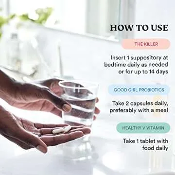 Love Wellness The Killer, Good Girl Probiotics & Healthy V Vitamin | Triple Threat Vaginal Suppository Kit | Fast-Acting Vitamins & Suppositories for Vaginal Health - Helps Support Healthy Odor & pH