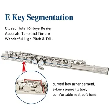 Yamaer Closed Hole Flute - Perfect for Beginners - 16-Key