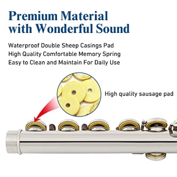 Yamaer Closed Hole Flute - Perfect for Beginners - 16-Key